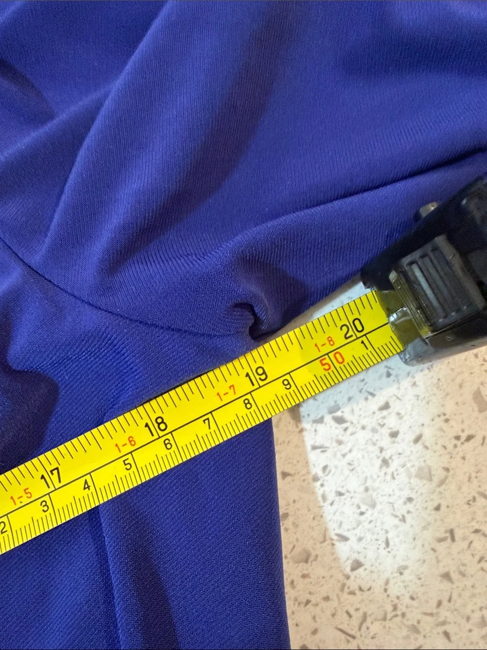 CHAPS Elegant Cowl-Neck Royal Blue Dress Wedding Evening XL Stretch Formal